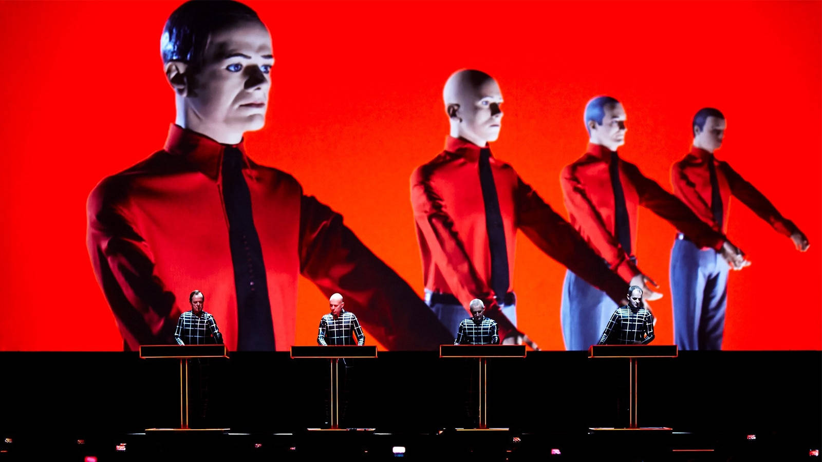 Kraftwerk Red Clones Background