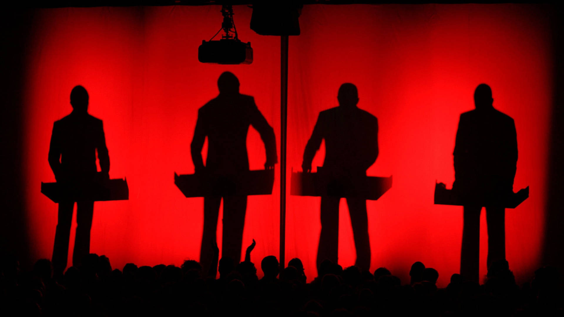 Kraftwerk Red Silhouettes Background