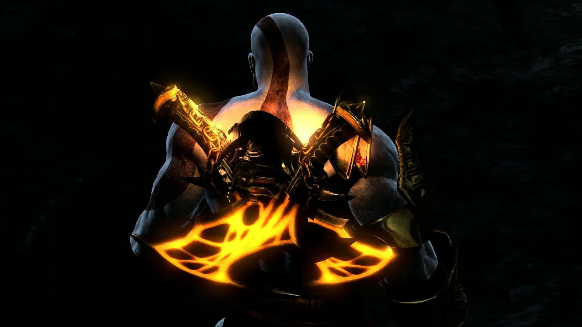 Kratos Battles Ares In The God Of War Iii Video Game Background
