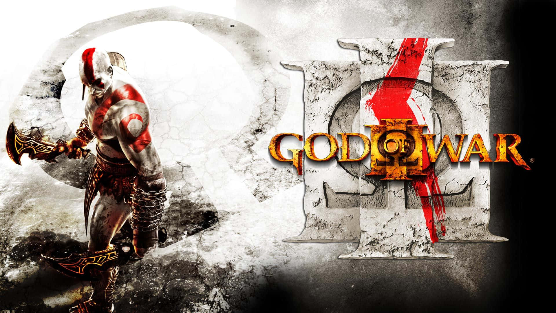 Kratos Battling The Titans In 