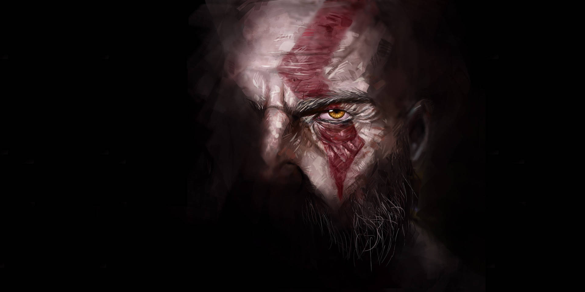 Kratos Digital Fanart Background