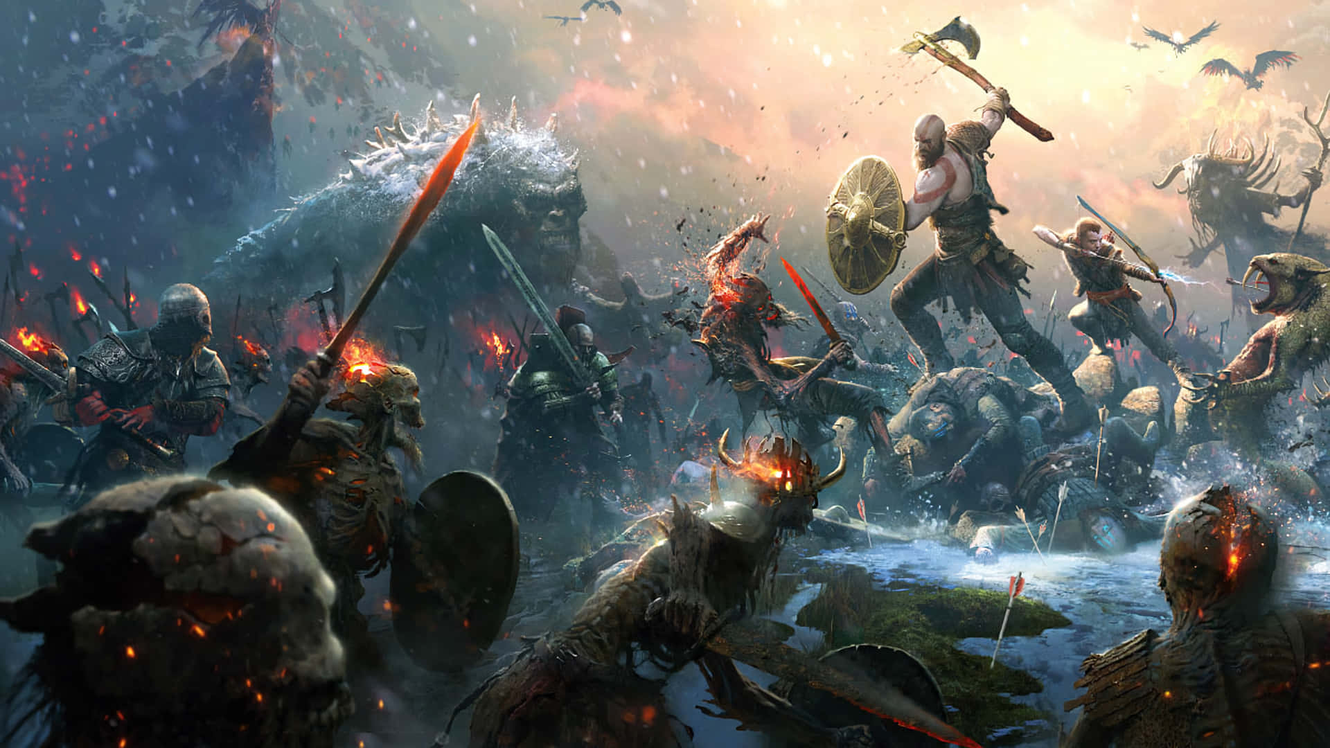 Kratos Faces His Ultimate Test In God Of War 5 Background