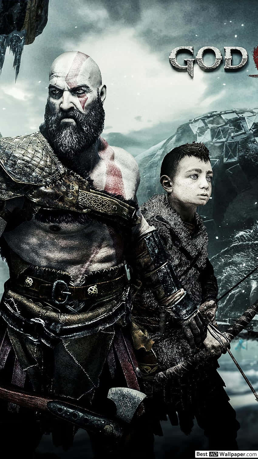 Kratos Fighting In God Of War 5 Background