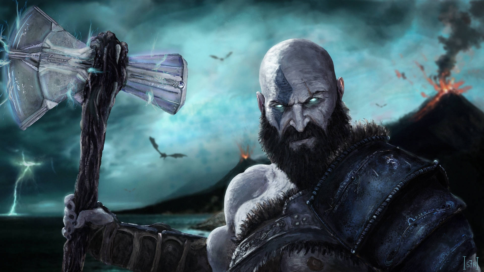Kratos God Of War Game Background