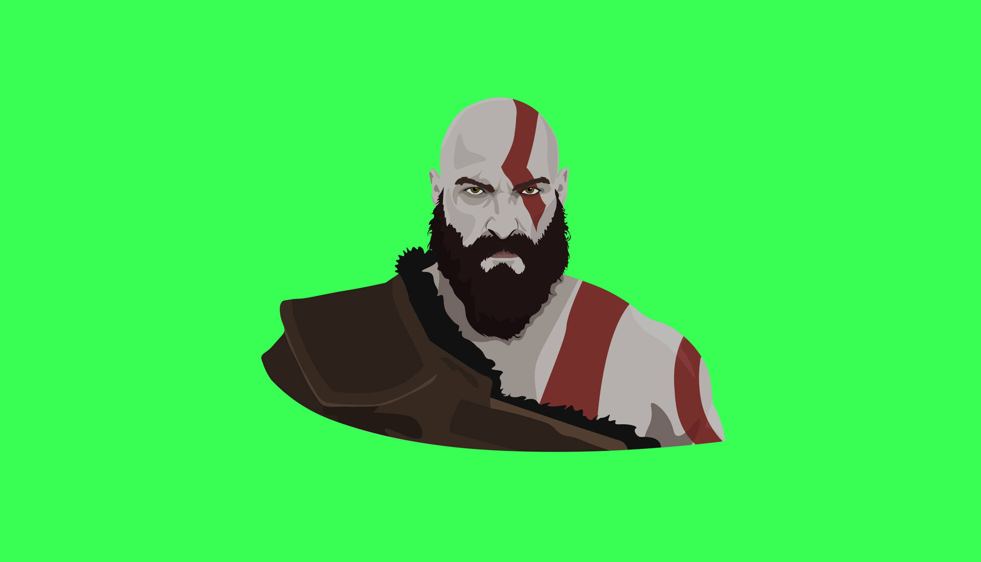 Kratos Green Vector Art Background