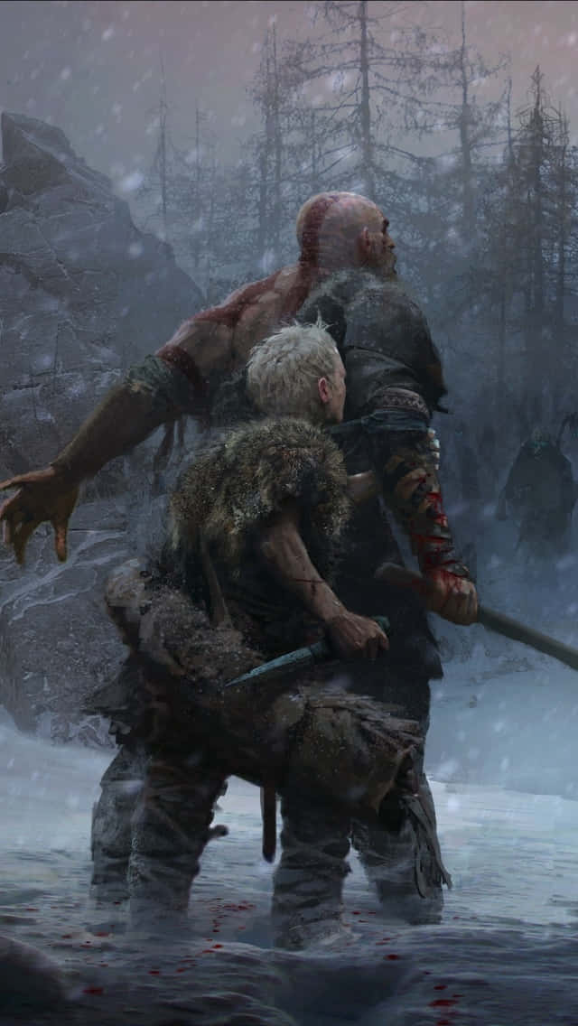 Kratos Hammering In The New Era Background