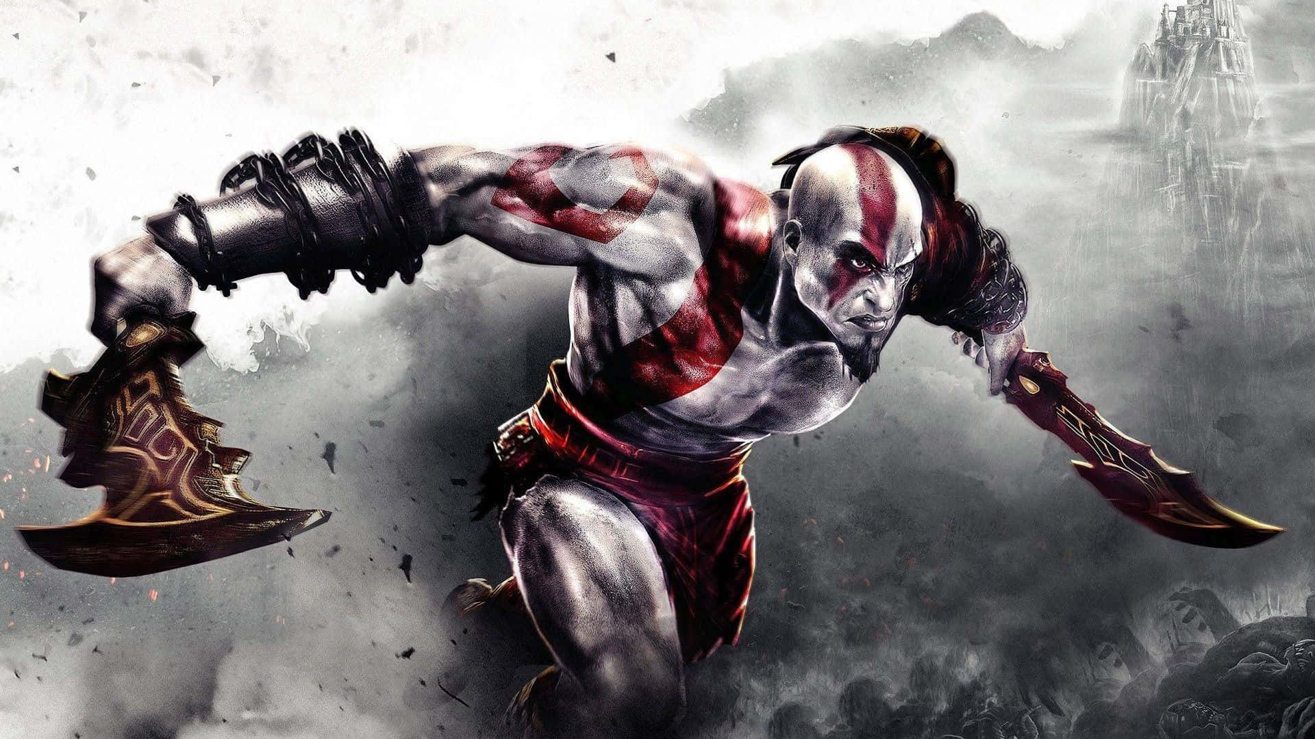Kratos On A Revenge Mission In God Of War 3 Background