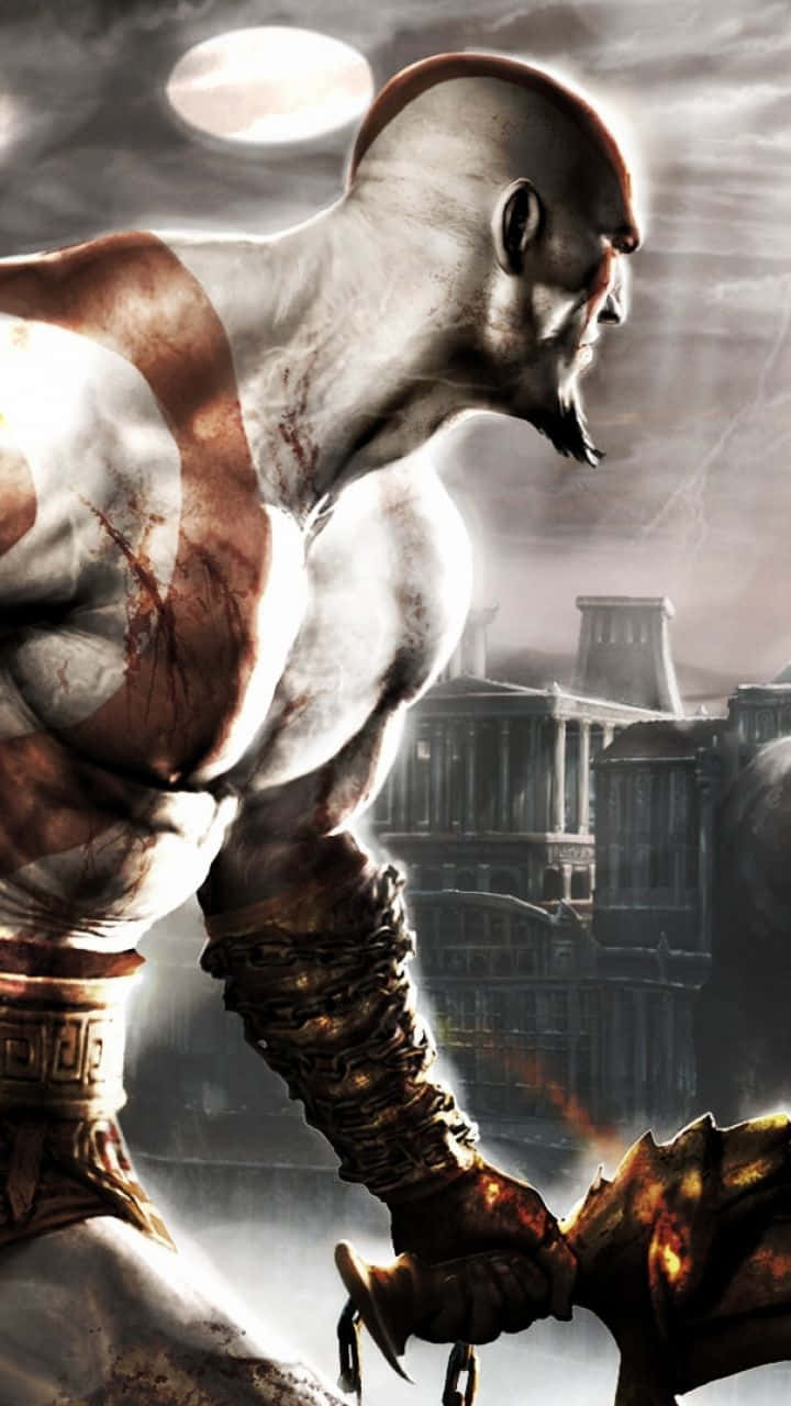 Kratos Preparing For Battle In Sony's God Of War 5 Background
