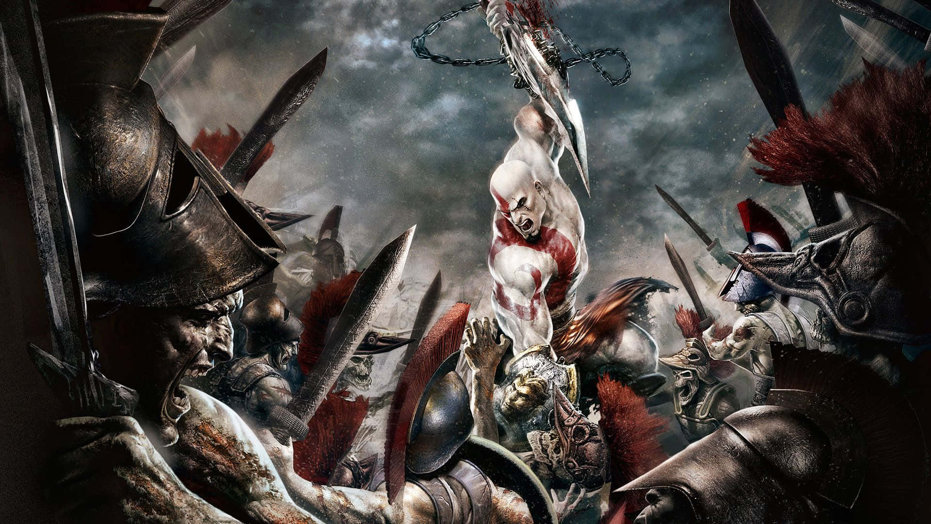 Kratos, The God Of War, Fights For His Fate In God Of War 3 Background