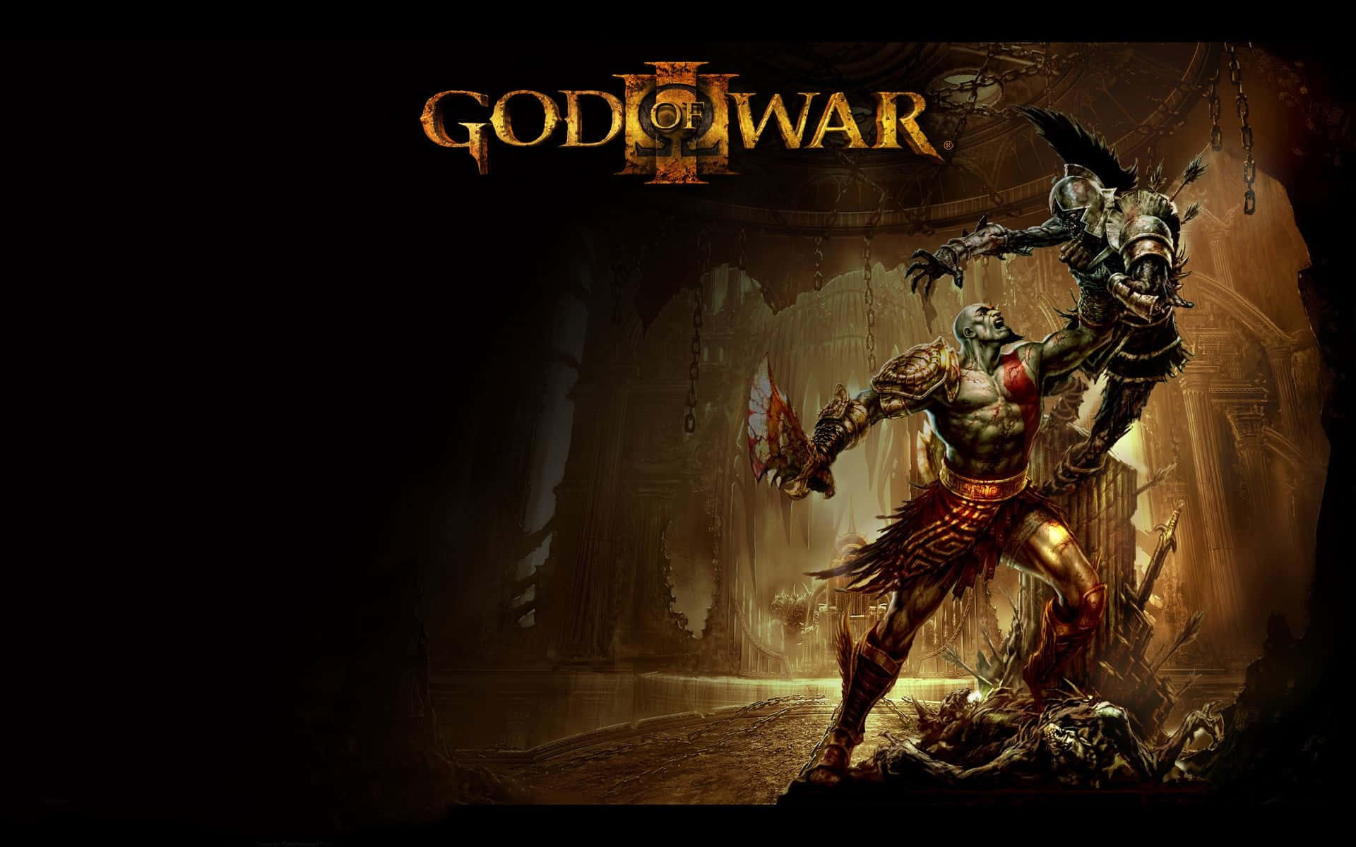 Kratos Unleashes The Fury Of Gods In 'god Of War 3' Background