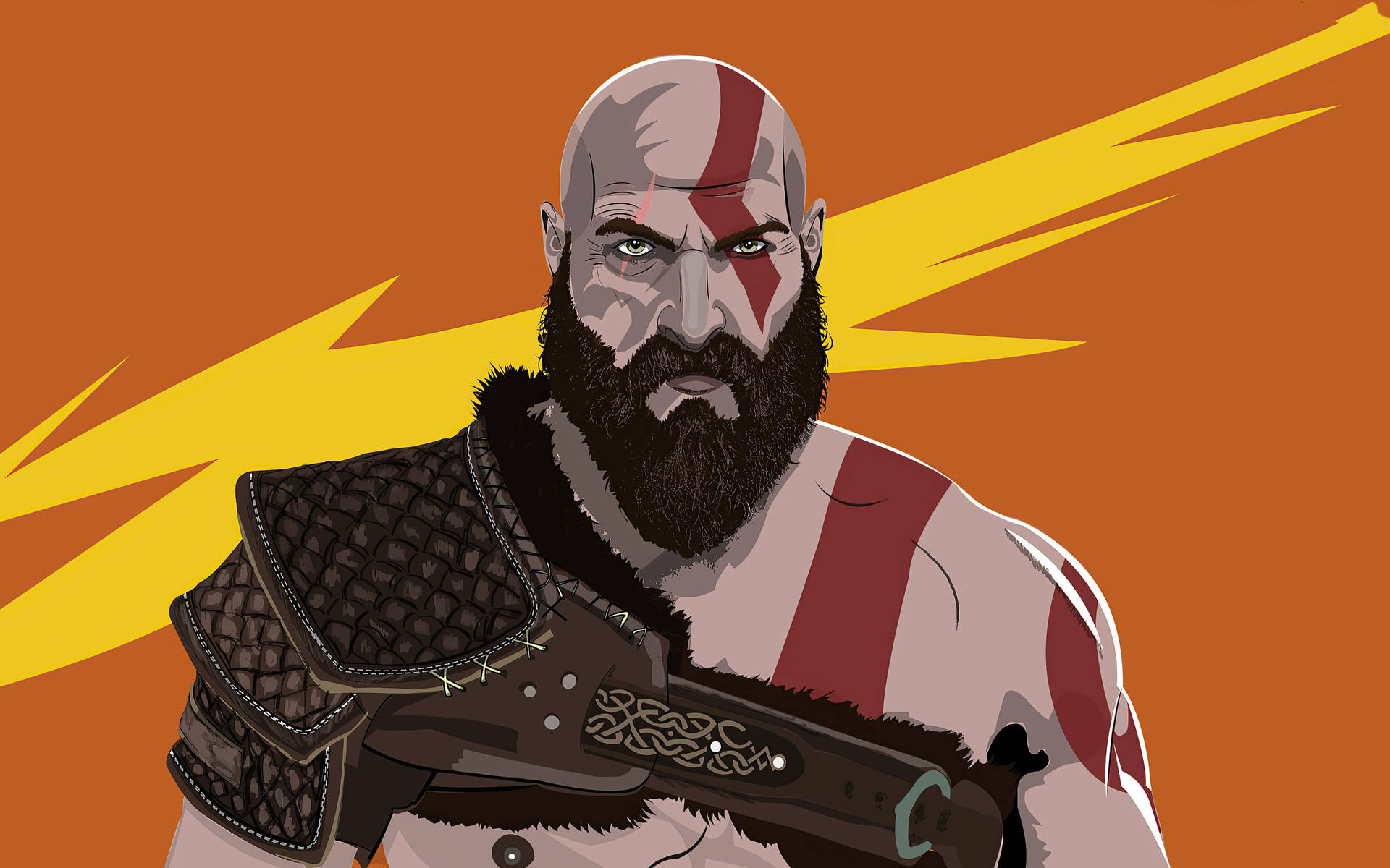 Kratos Vector Art Background