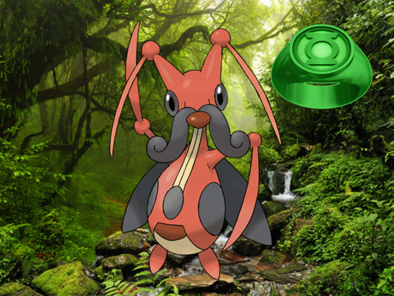 Kricketune Pokemon With Nature Background