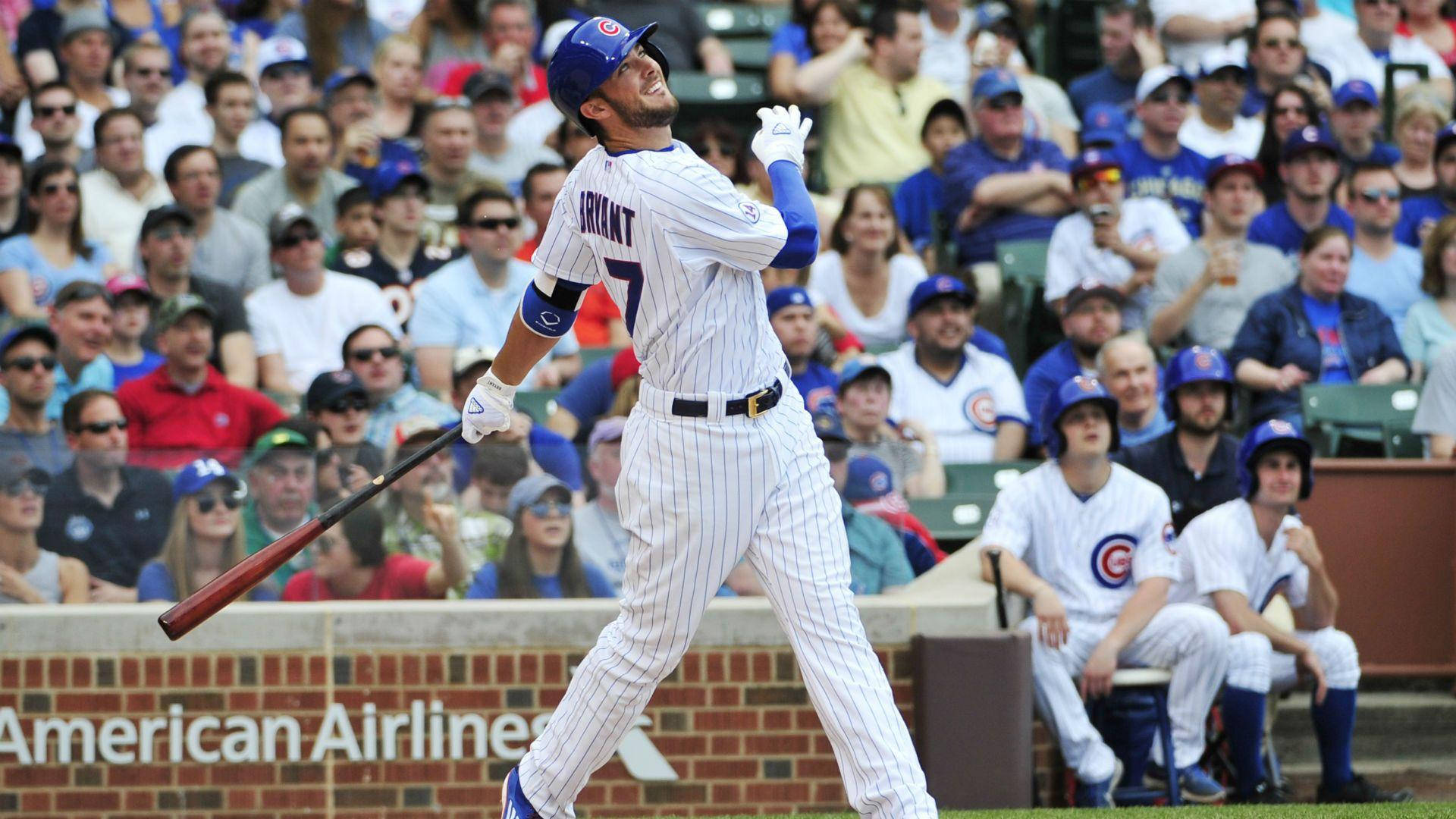 Kris Bryant Batter Swing Background