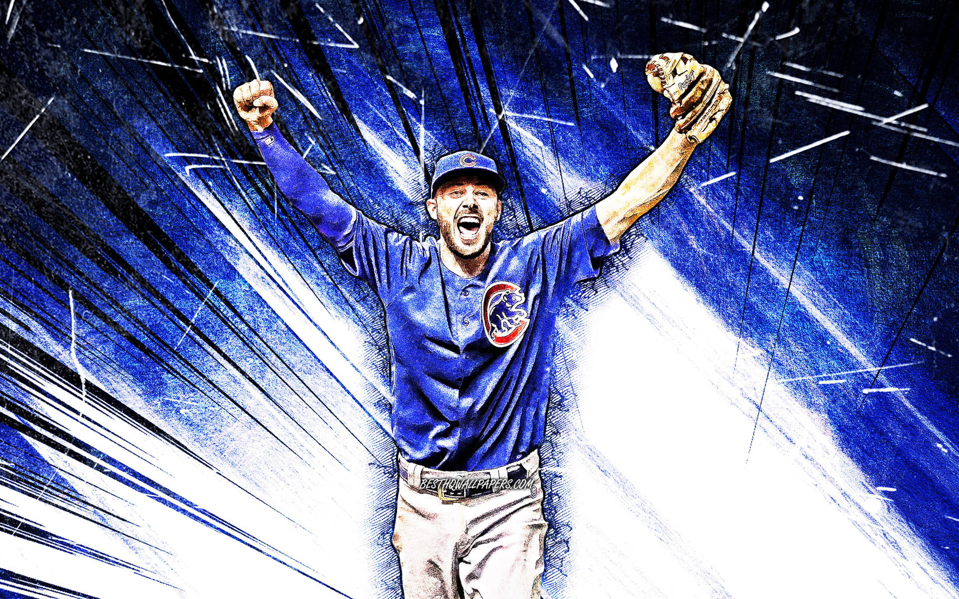 Kris Bryant Grungy Digital Art