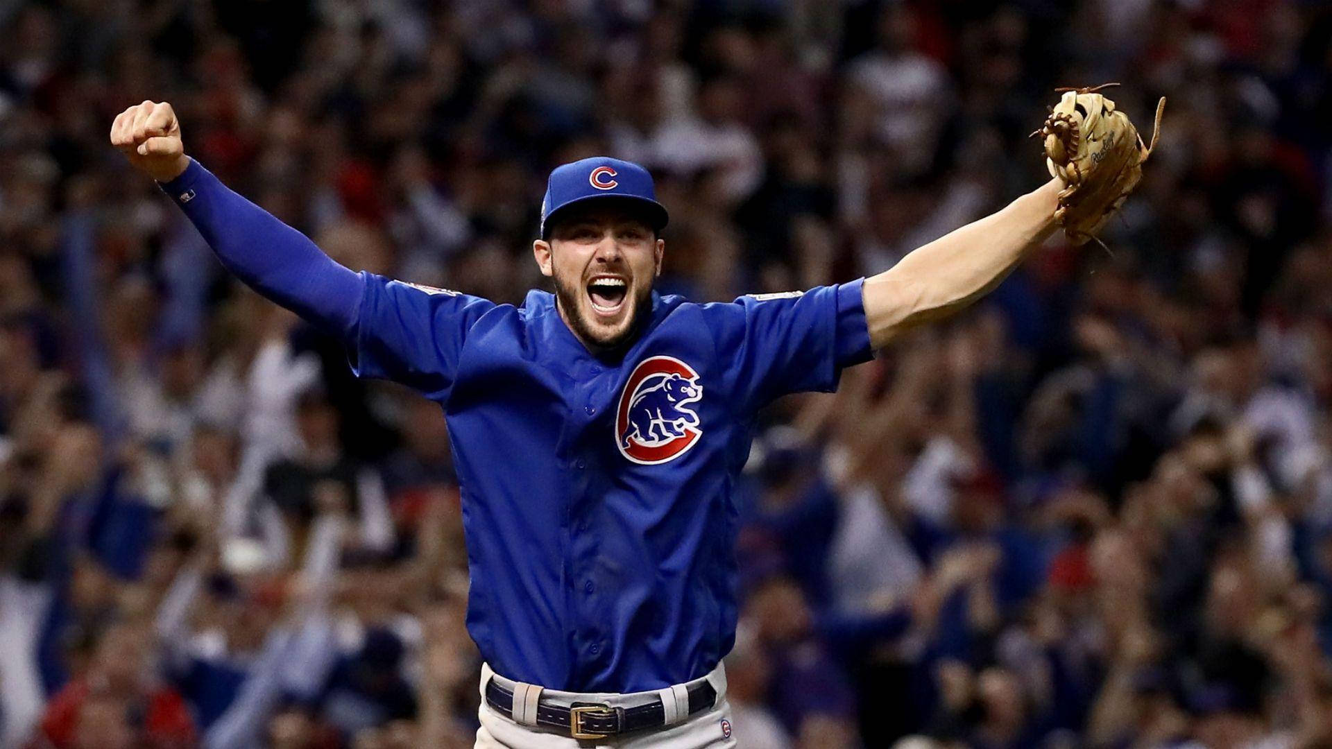 Kris Bryant Roaring With Joy Background