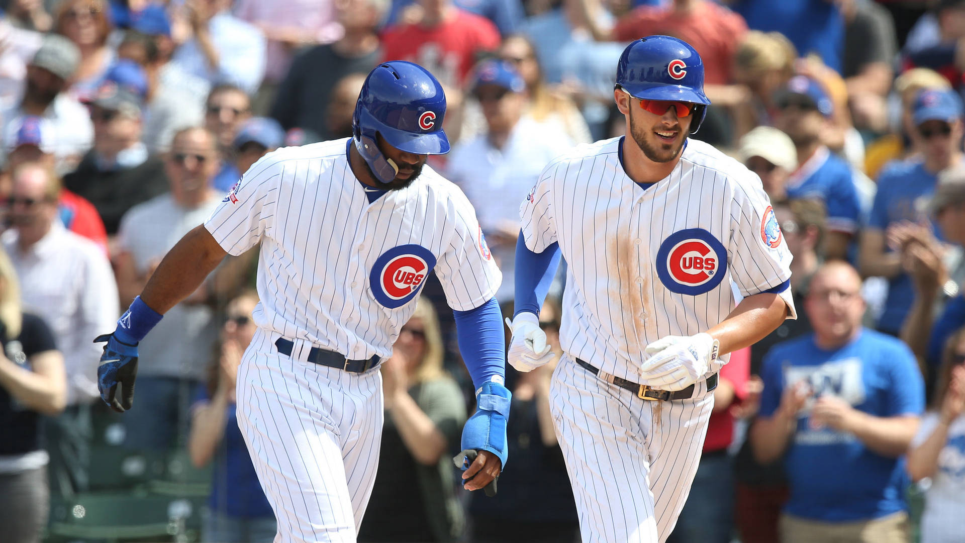 Kris Bryant With Another Cubs Player