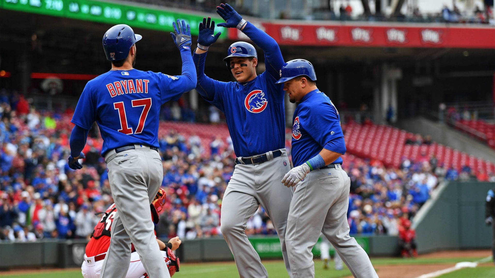 Kris Bryant With Cubs Colleagues