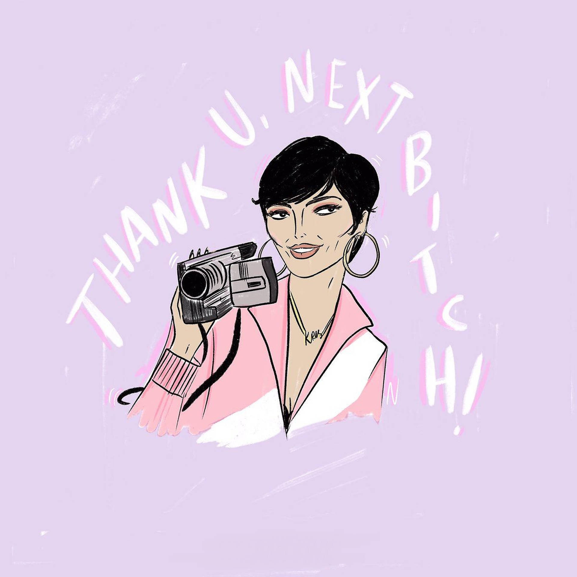 Kris Jenner Vector Art Background