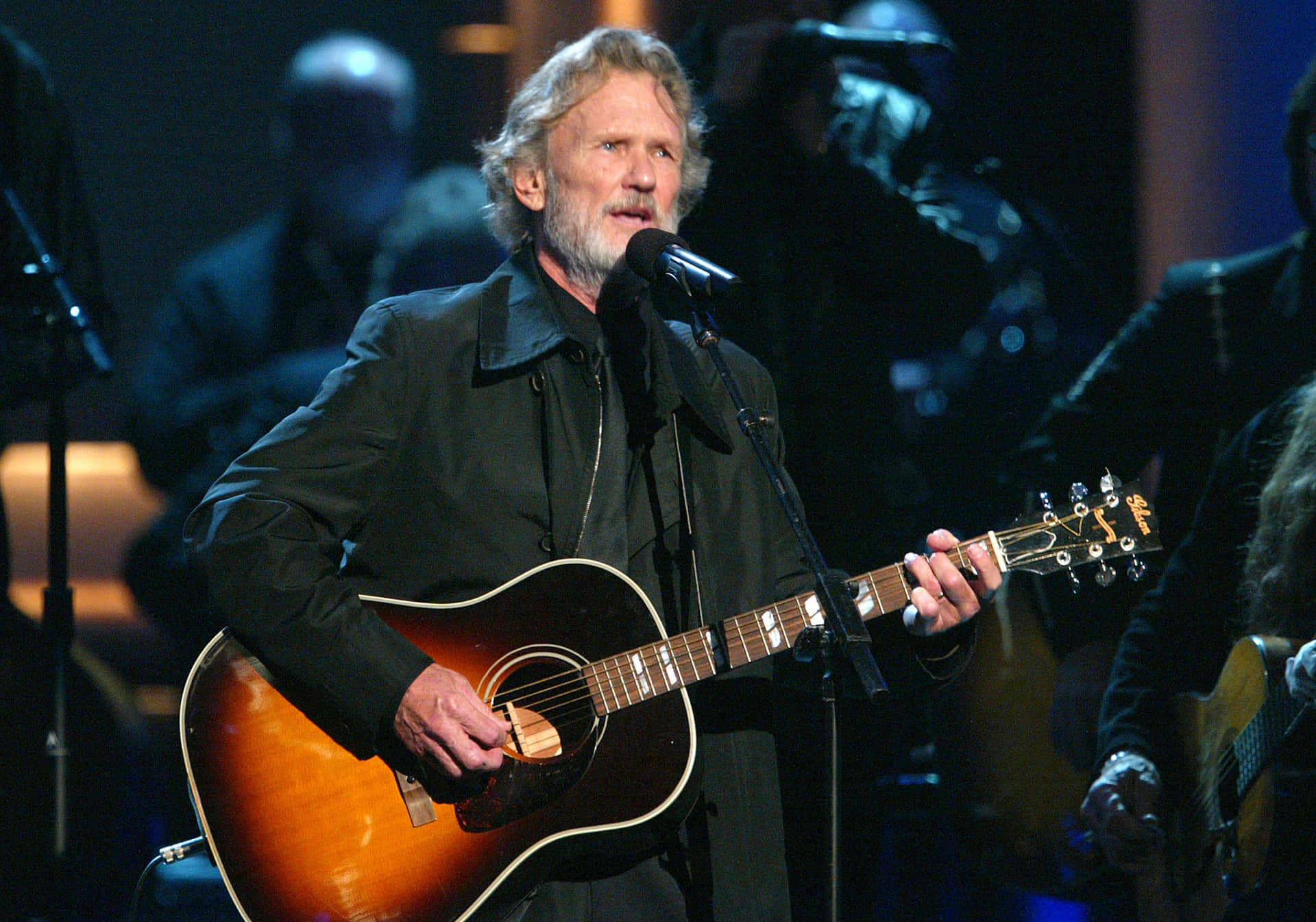 Kris Kristofferson Performing Live Background