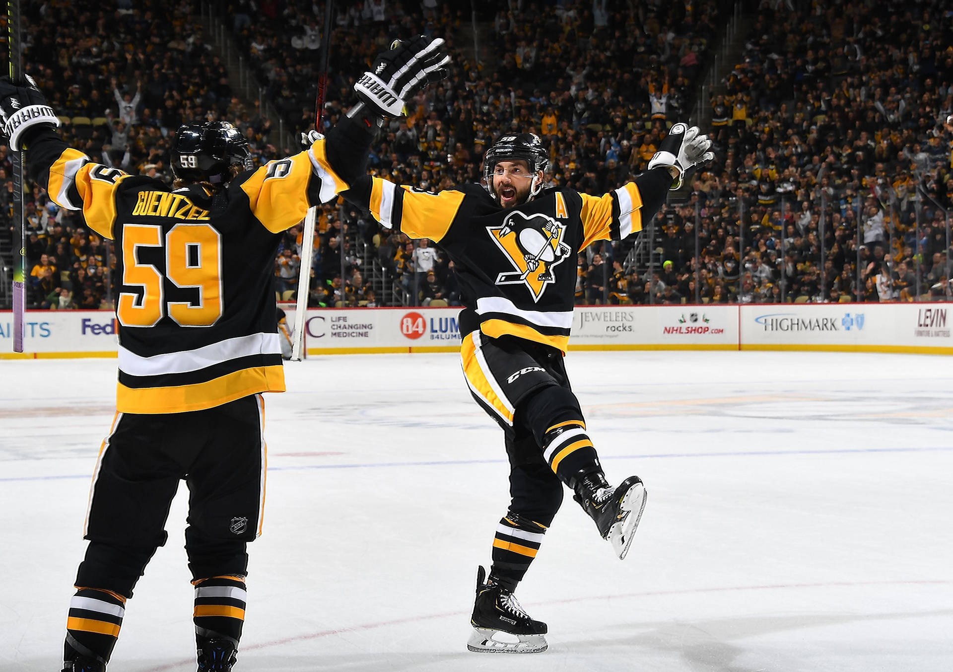 Kris Letang And Jake Guentzel Background