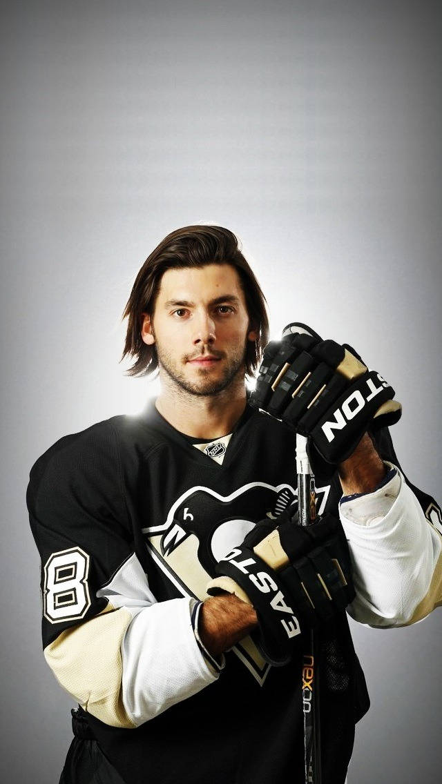 Kris Letang Ice Hockey Player Portrait