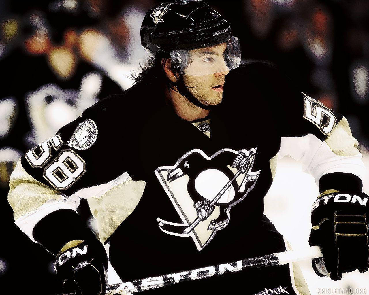 Kris Letang Ice Hockey Professional Player Background