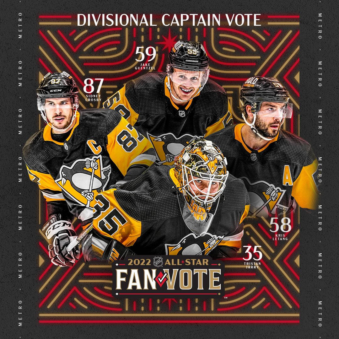 Kris Letang National Hockey League Fan Vote Background