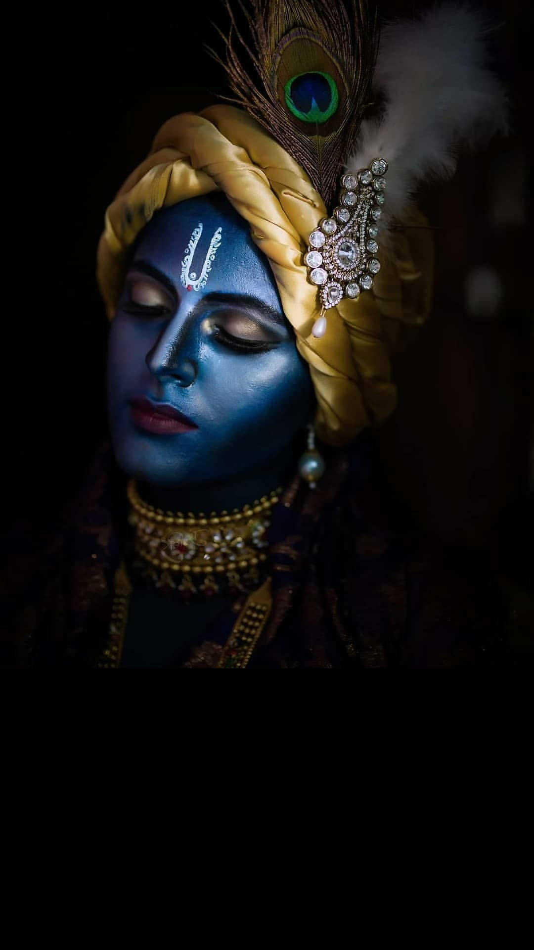 Krishna Hd Dark 3d Art