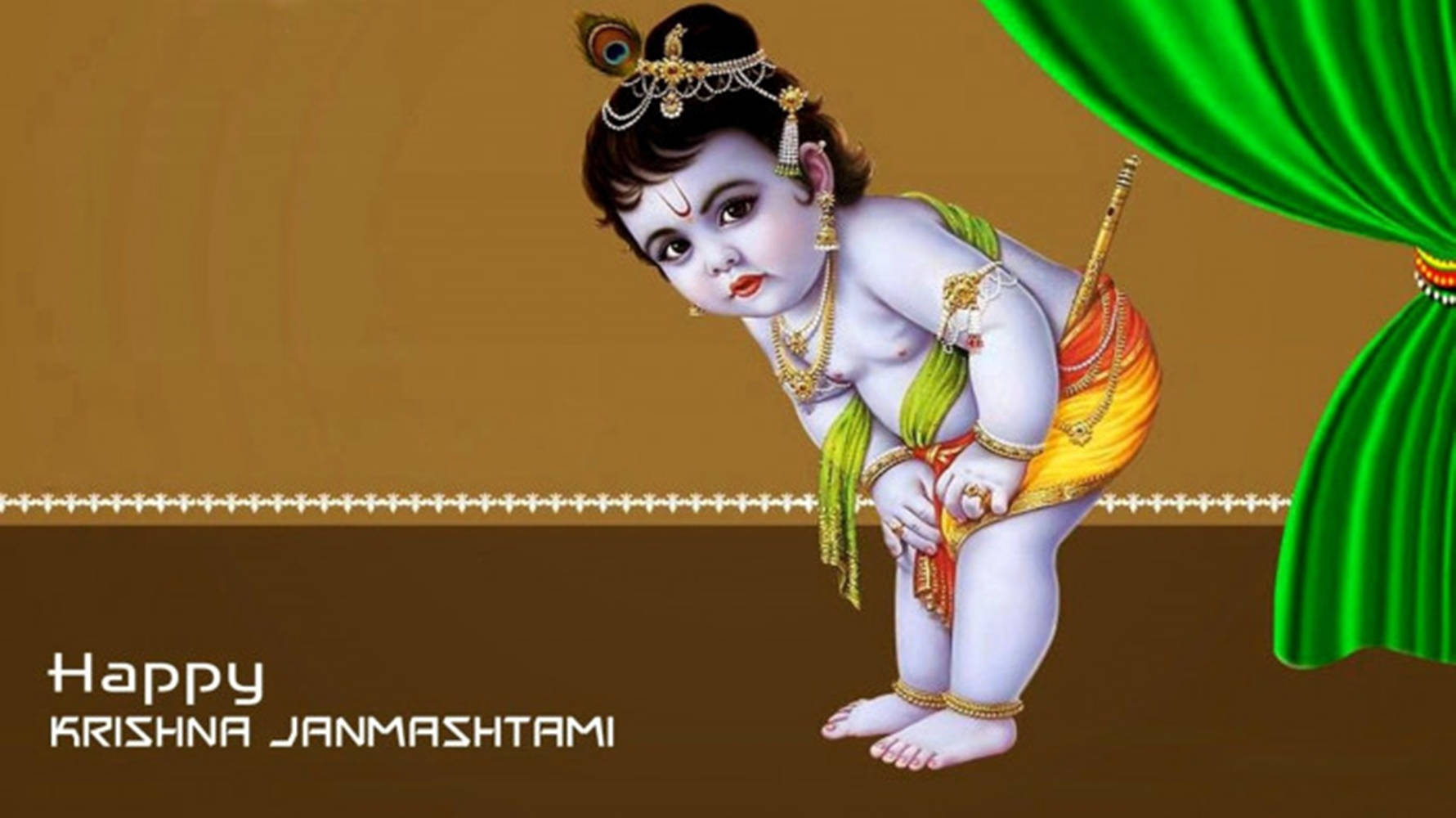 Krishna Janmashtami Baby Krishna On Stage