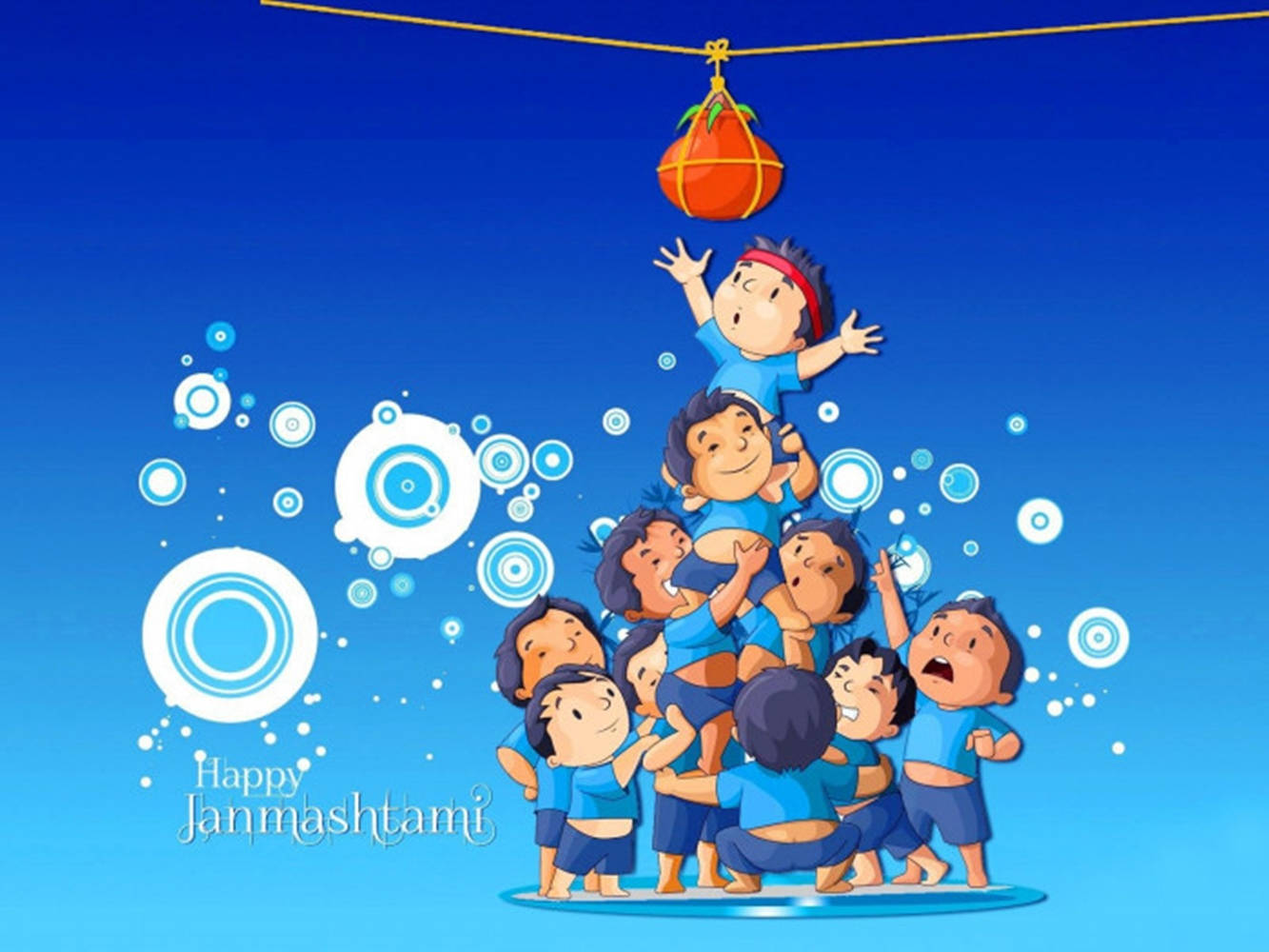 Krishna Janmashtami Children Background