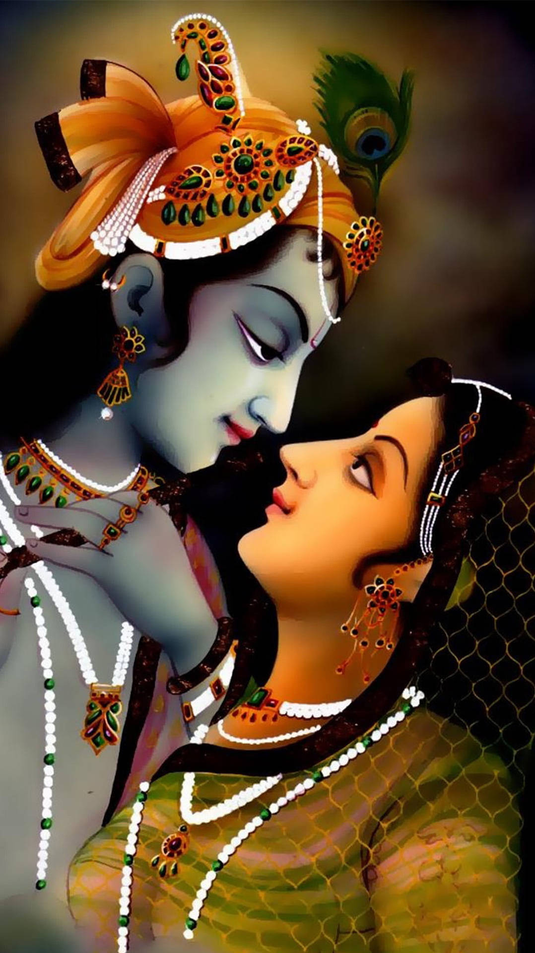 Krishna Ji And Radha Deeply In Love