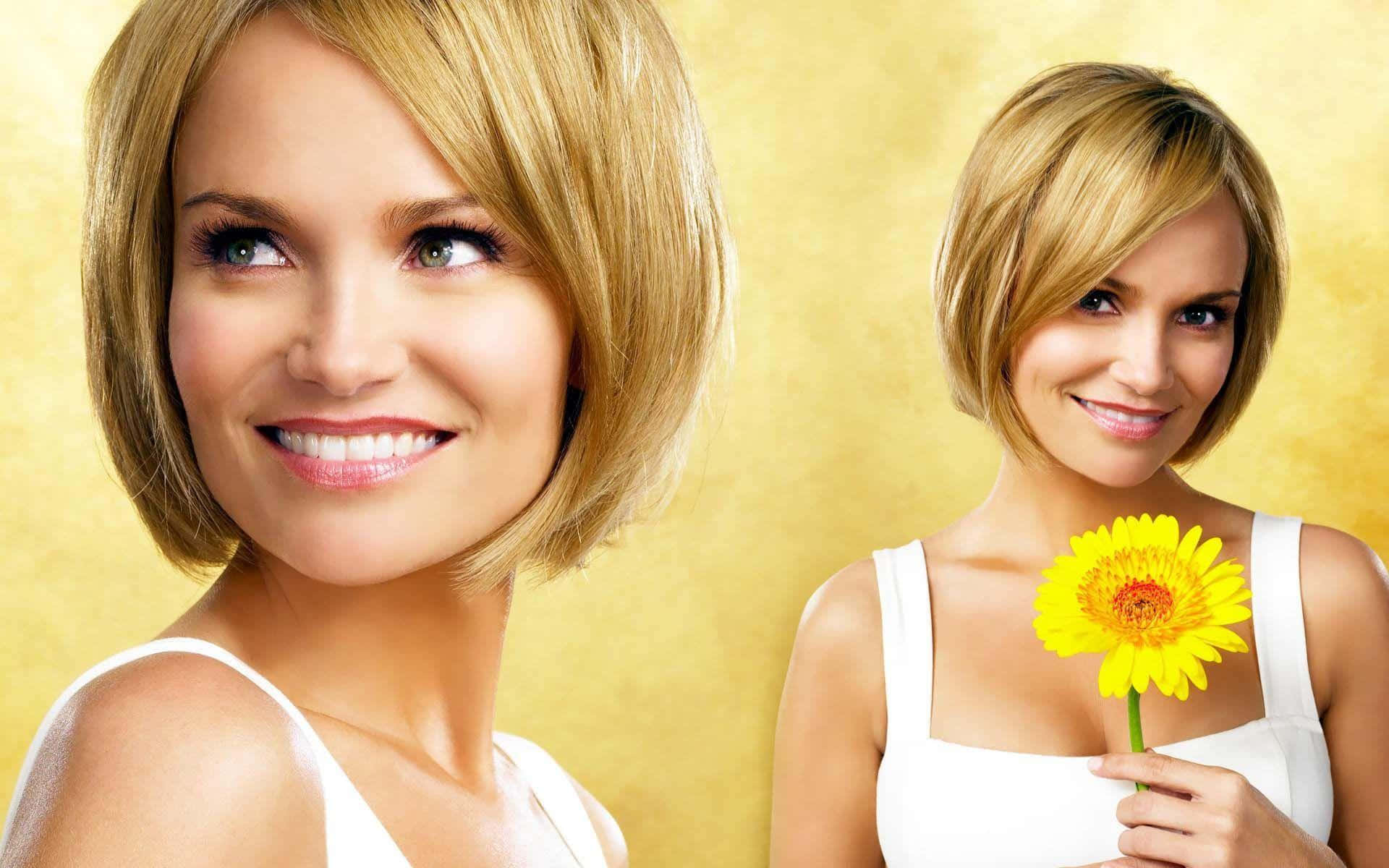 Kristin Chenoweth Radiant In Photoshoot Background