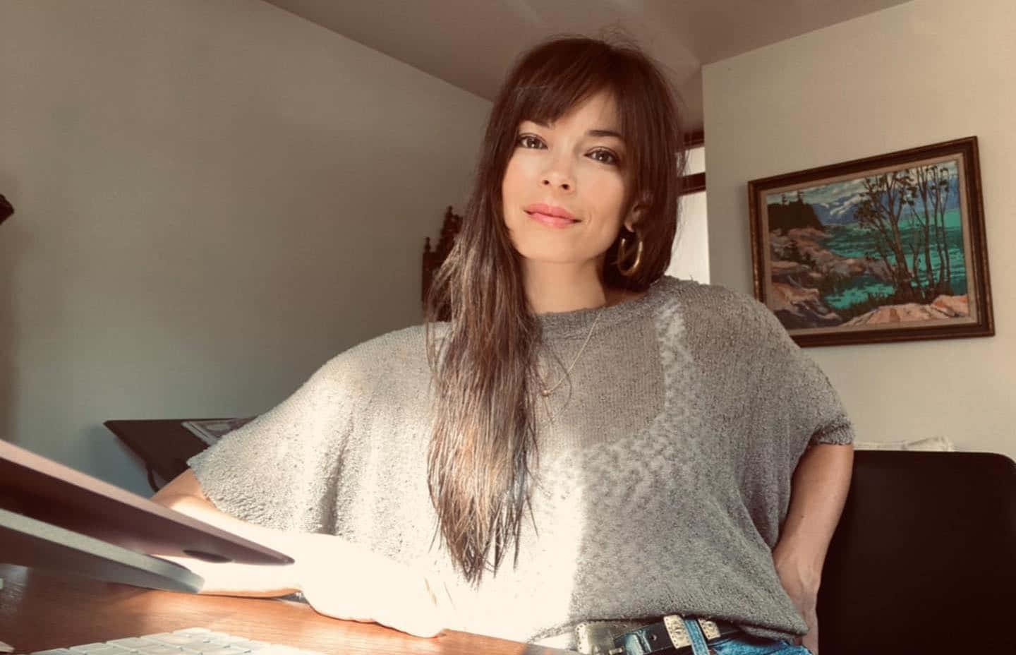 Kristin Kreuk Casual Home Portrait