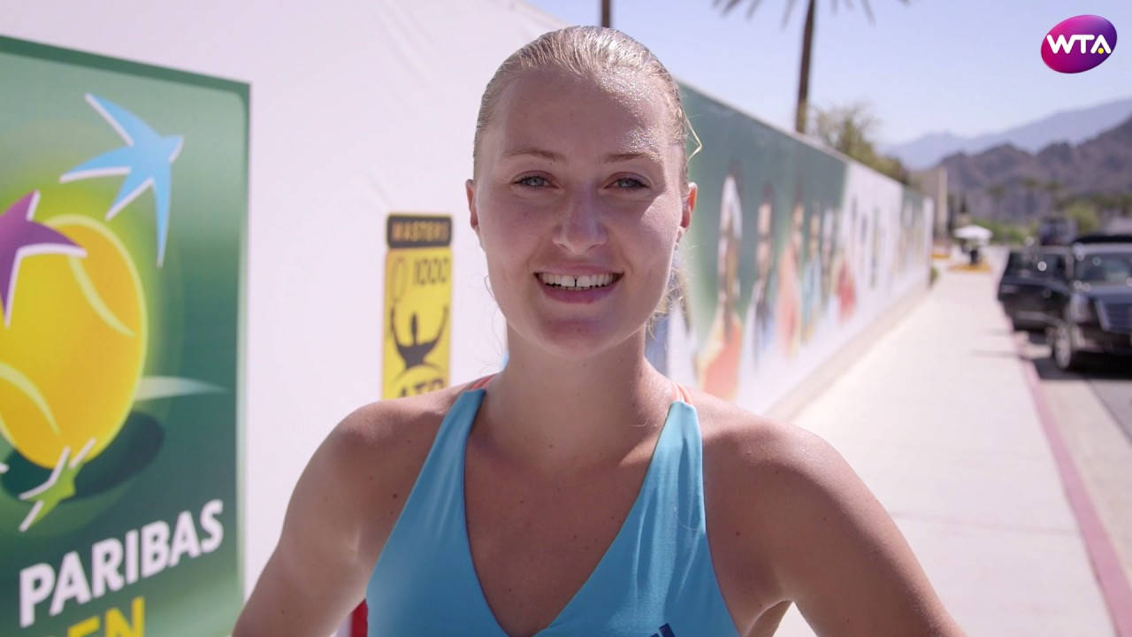 Kristina Mladenovic Smiling Portrait