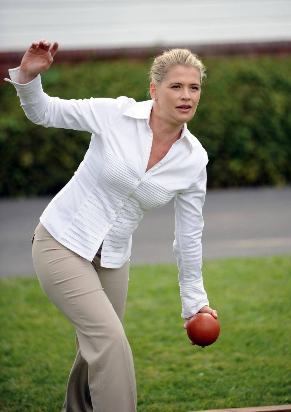 Kristy Swanson Southern California Celebrity Bocce Tournament