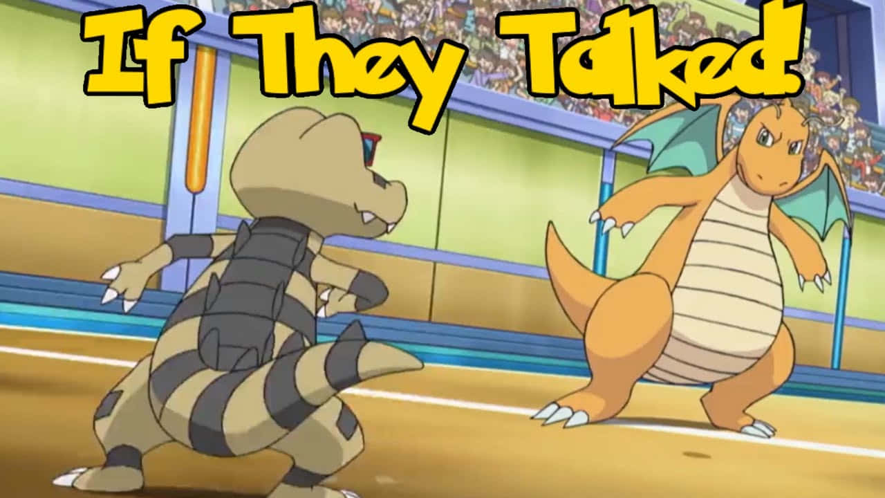Krokorok And Dragonite Background