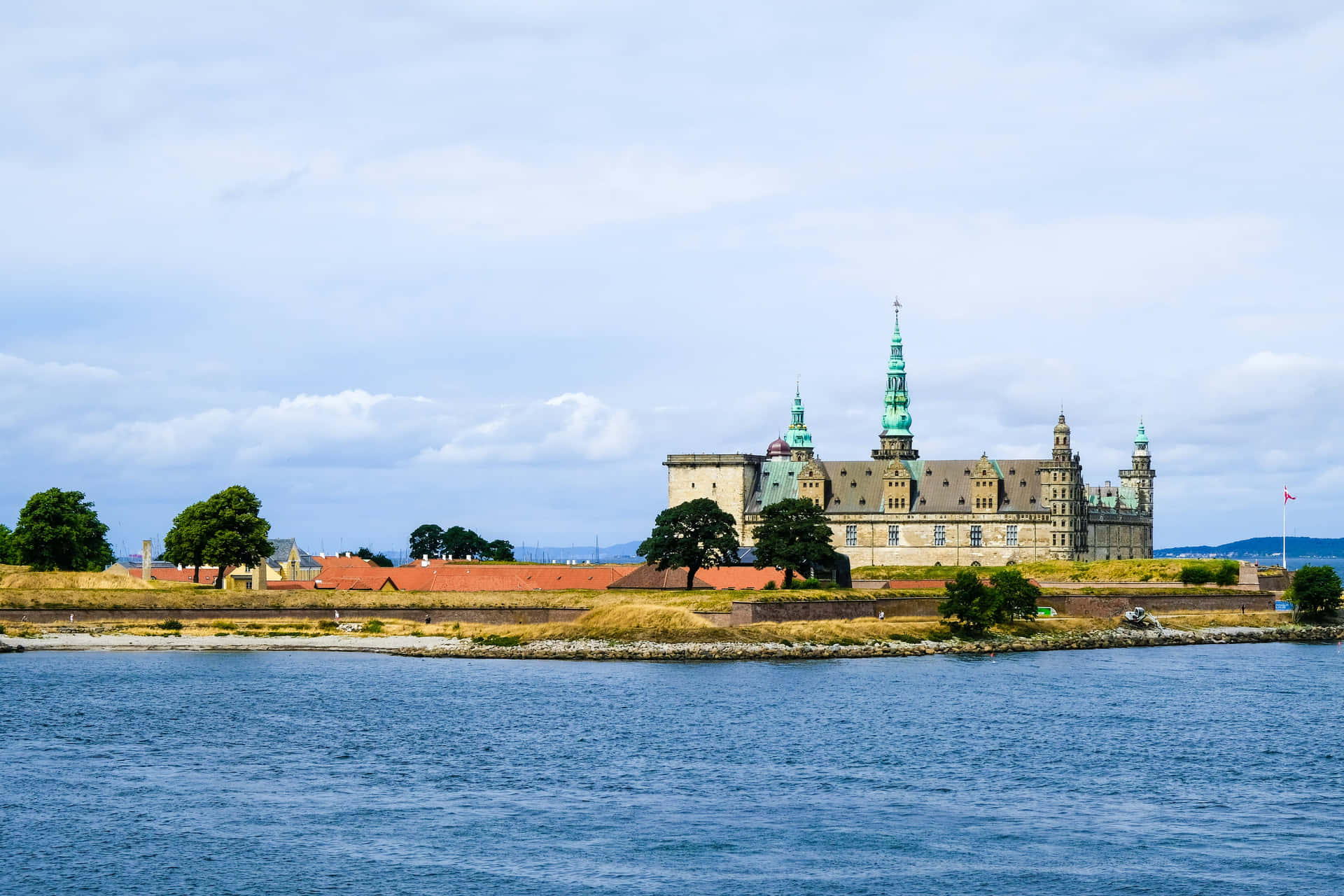 Kronborg Castle Serene Blue Water