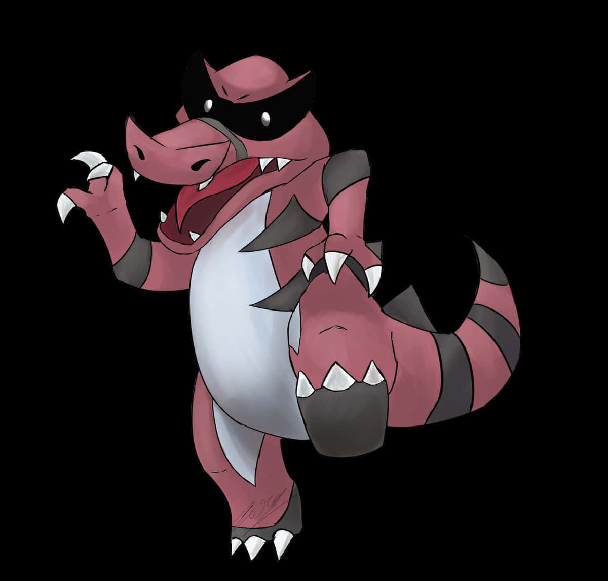 Krookodile Quirky Pose Background