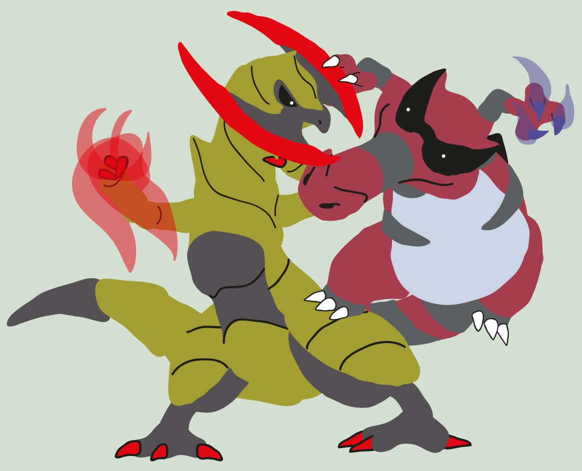 Krookodile Versus Haxorus Background