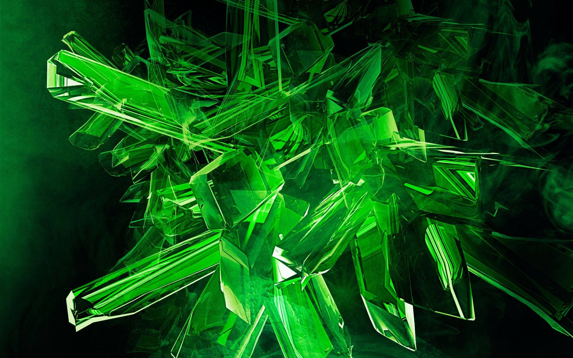 Kryptonite Green Crystal Background
