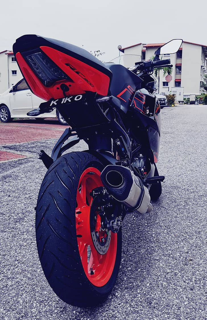 Ktm Rc 200 Tail-pipe Background