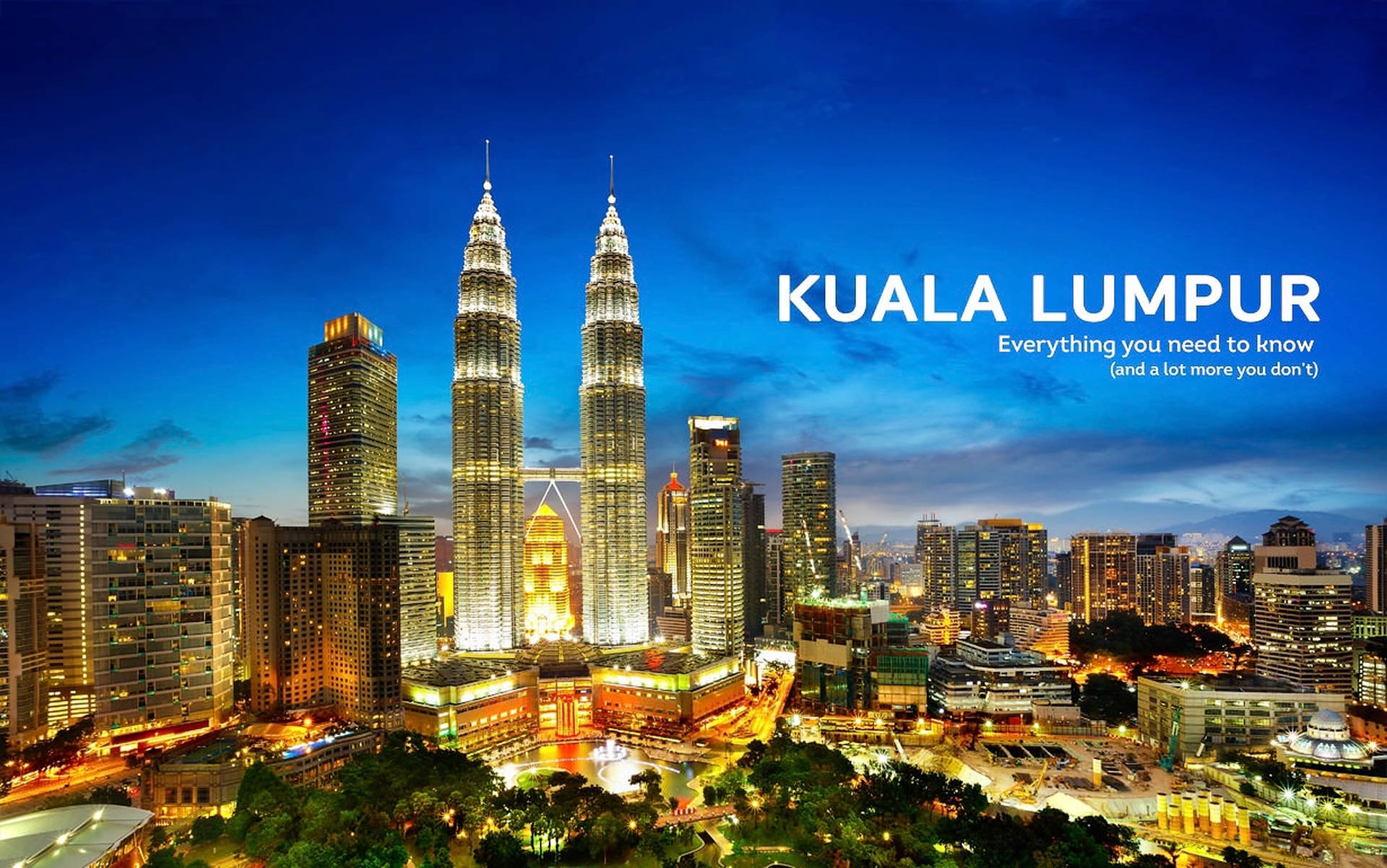 Kuala Lumpur Capital Of Malaysia Background