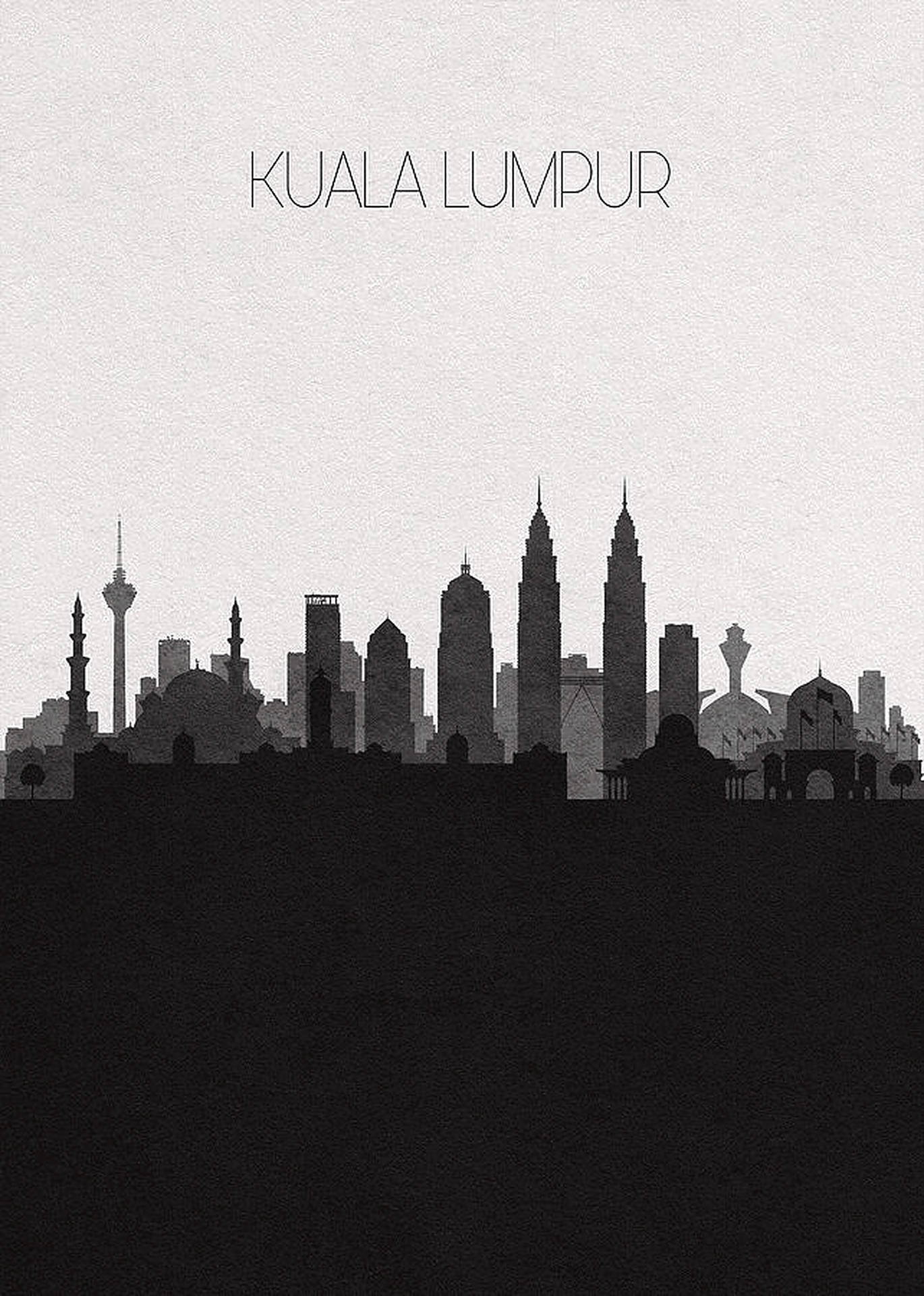 Kuala Lumpur Silhouette Background