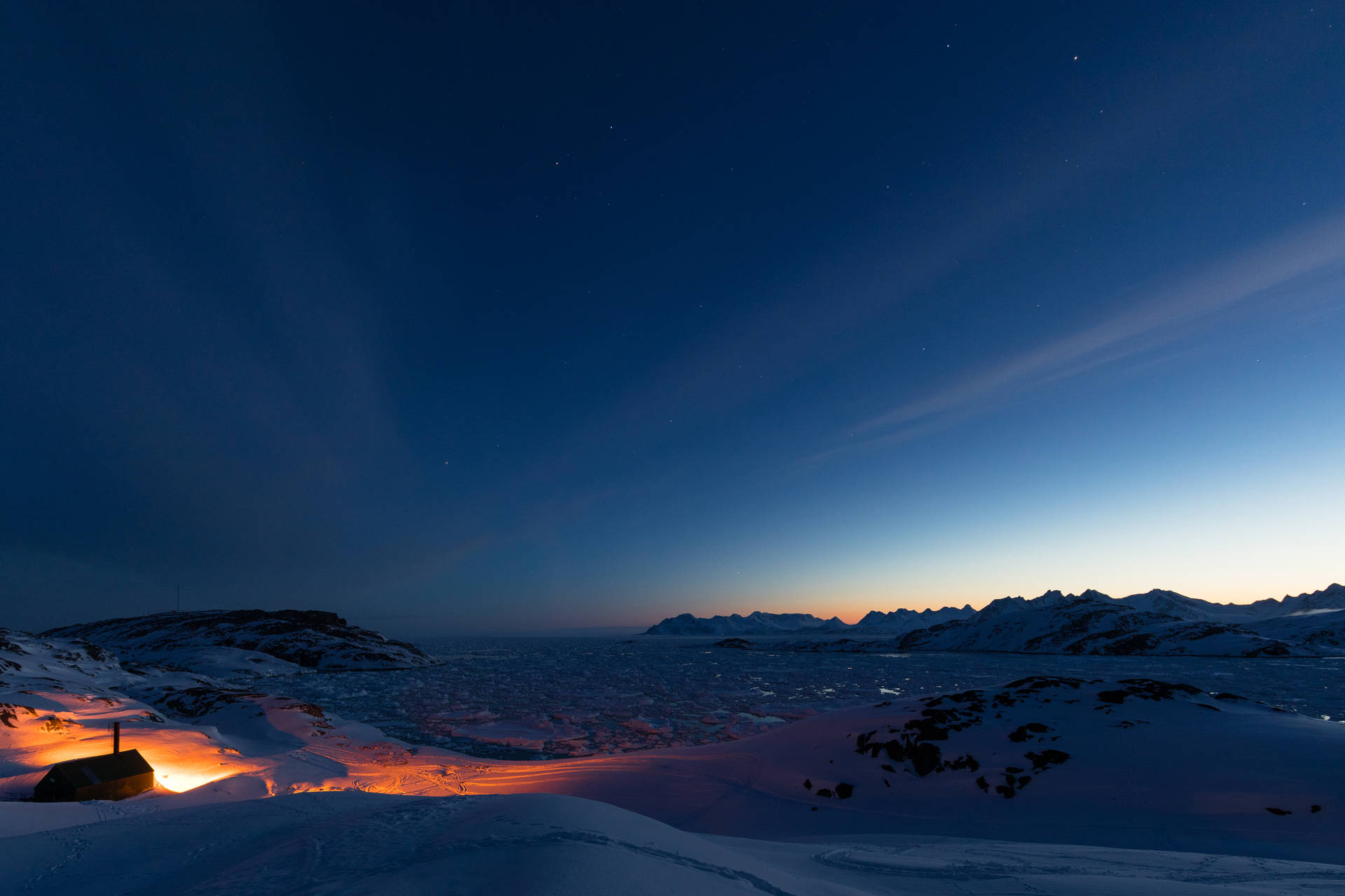 Kulusuk Mountains Greenland Background