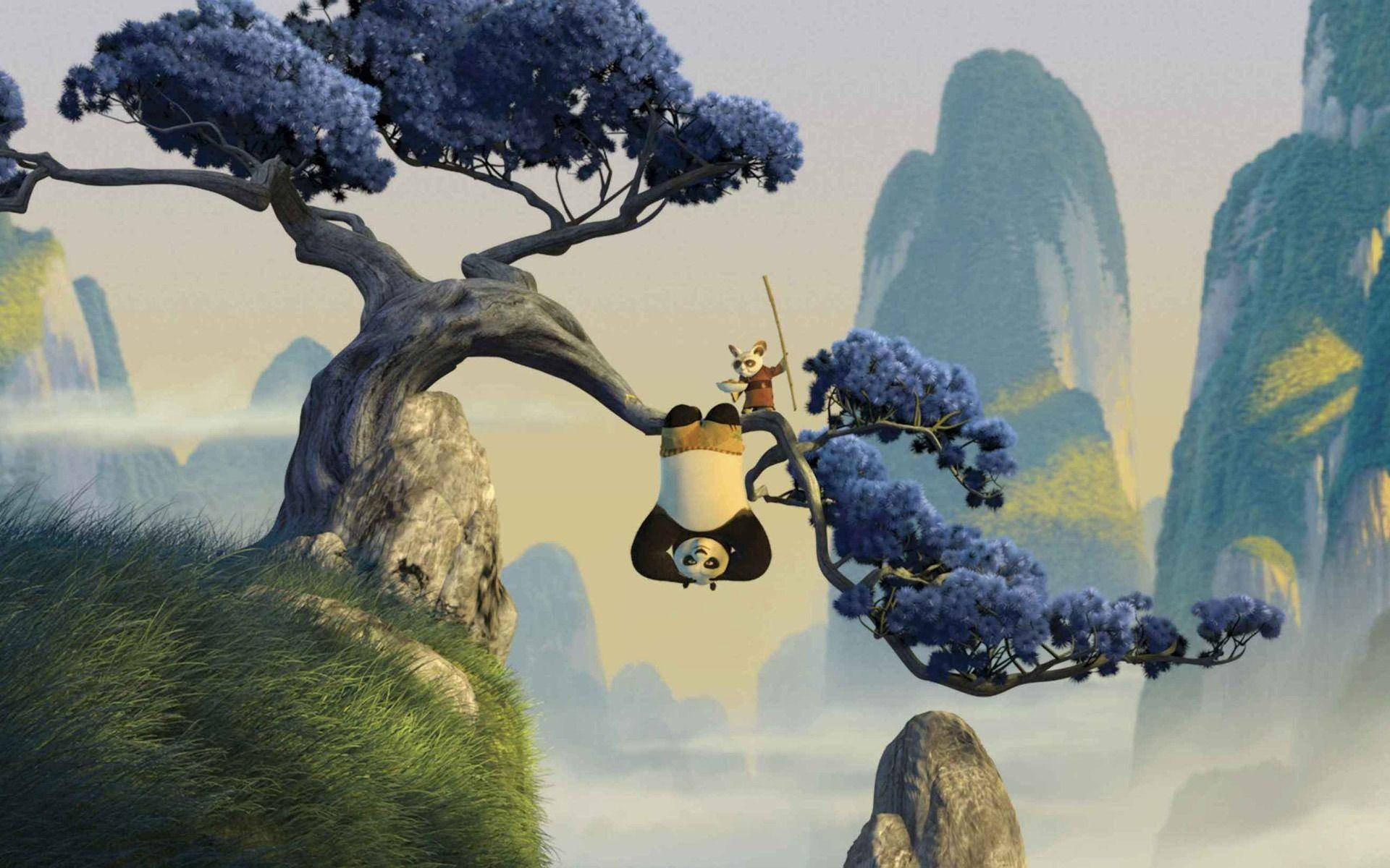 Kung Fu Panda And Shifu Training Together
