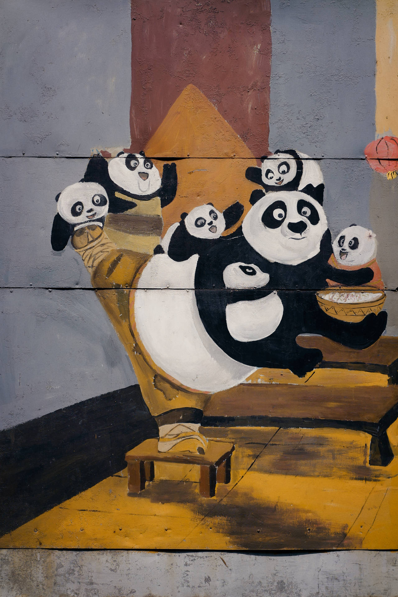Kung Fu Panda Carrying Children
