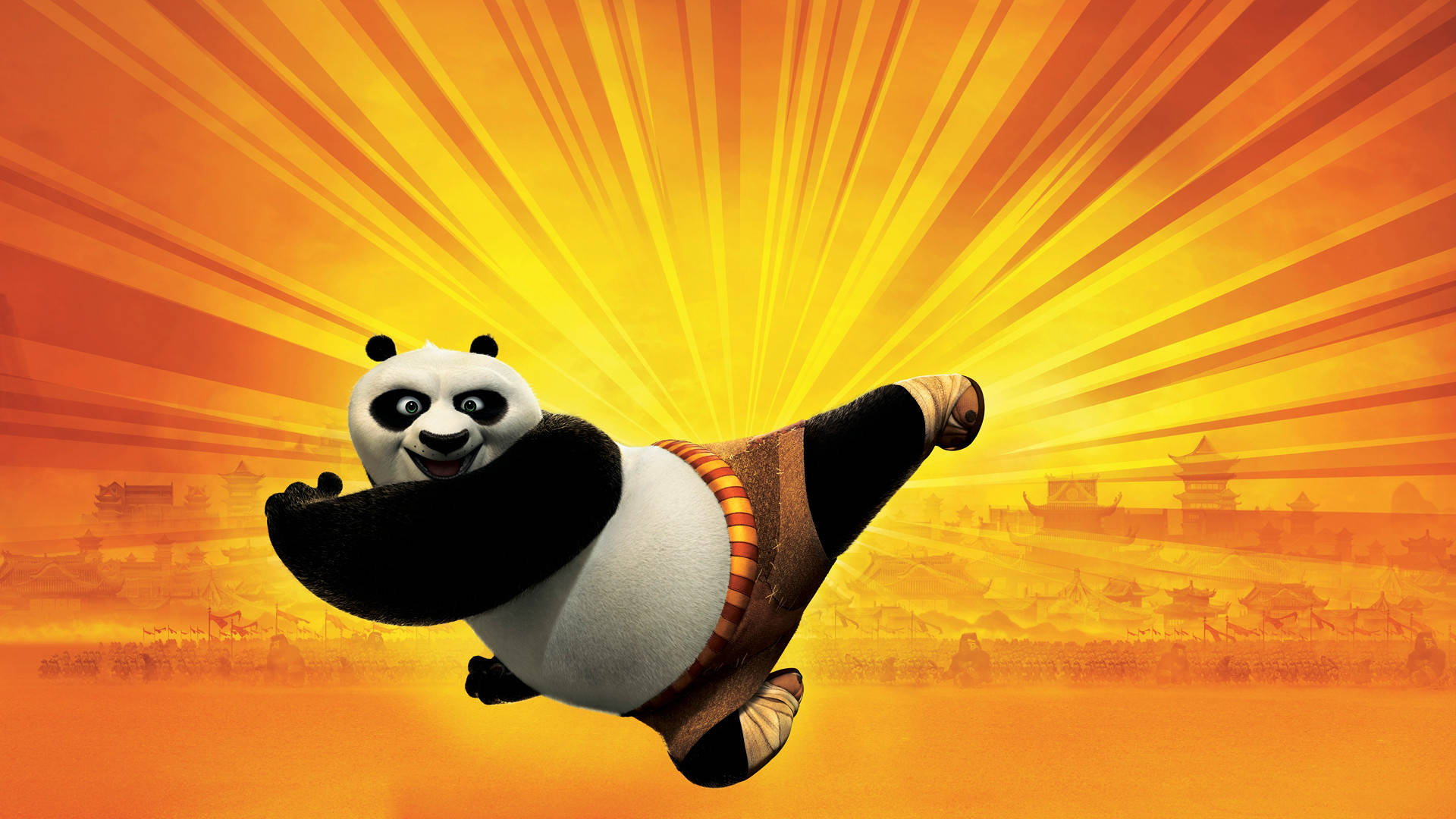 Kung Fu Panda Delivering A Mighty Kick