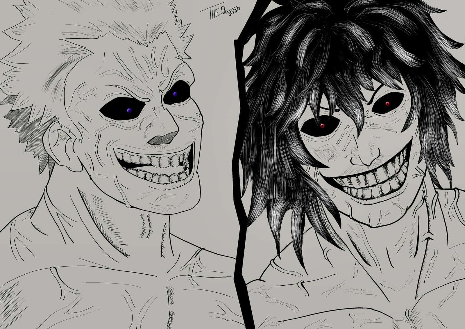 Kure Raian And Ohma Tokita Background