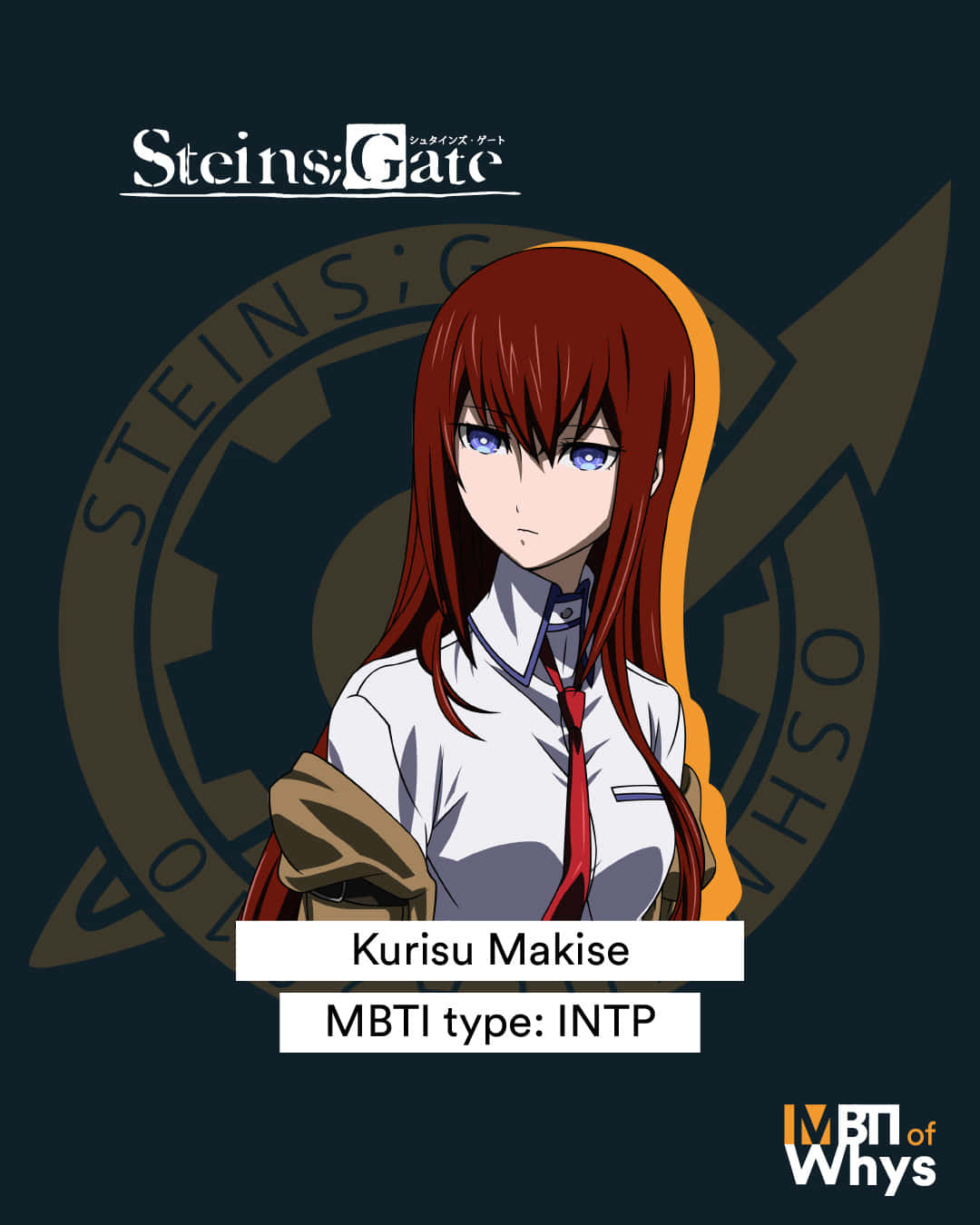 Kurisu Makise Posing In A Captivating Anime Portrait