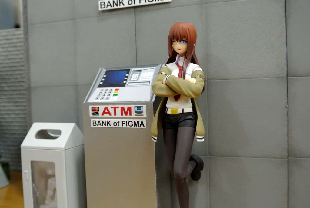 Kurisu Makise Standing In A Lab - Steins;gate Anime Character Background